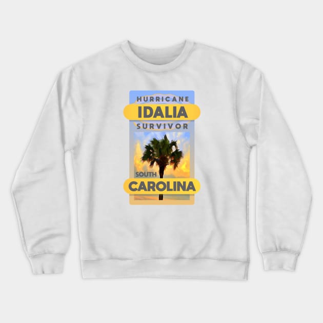 Hurricane Idalia Survivior Crewneck Sweatshirt by Dale Preston Design